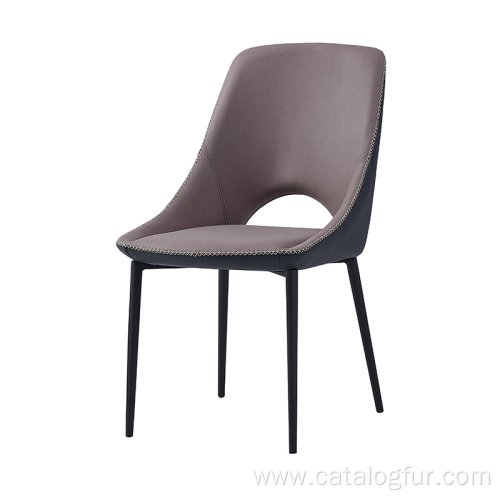 Mid-century Grey Fabric Upholstered Dining Chair